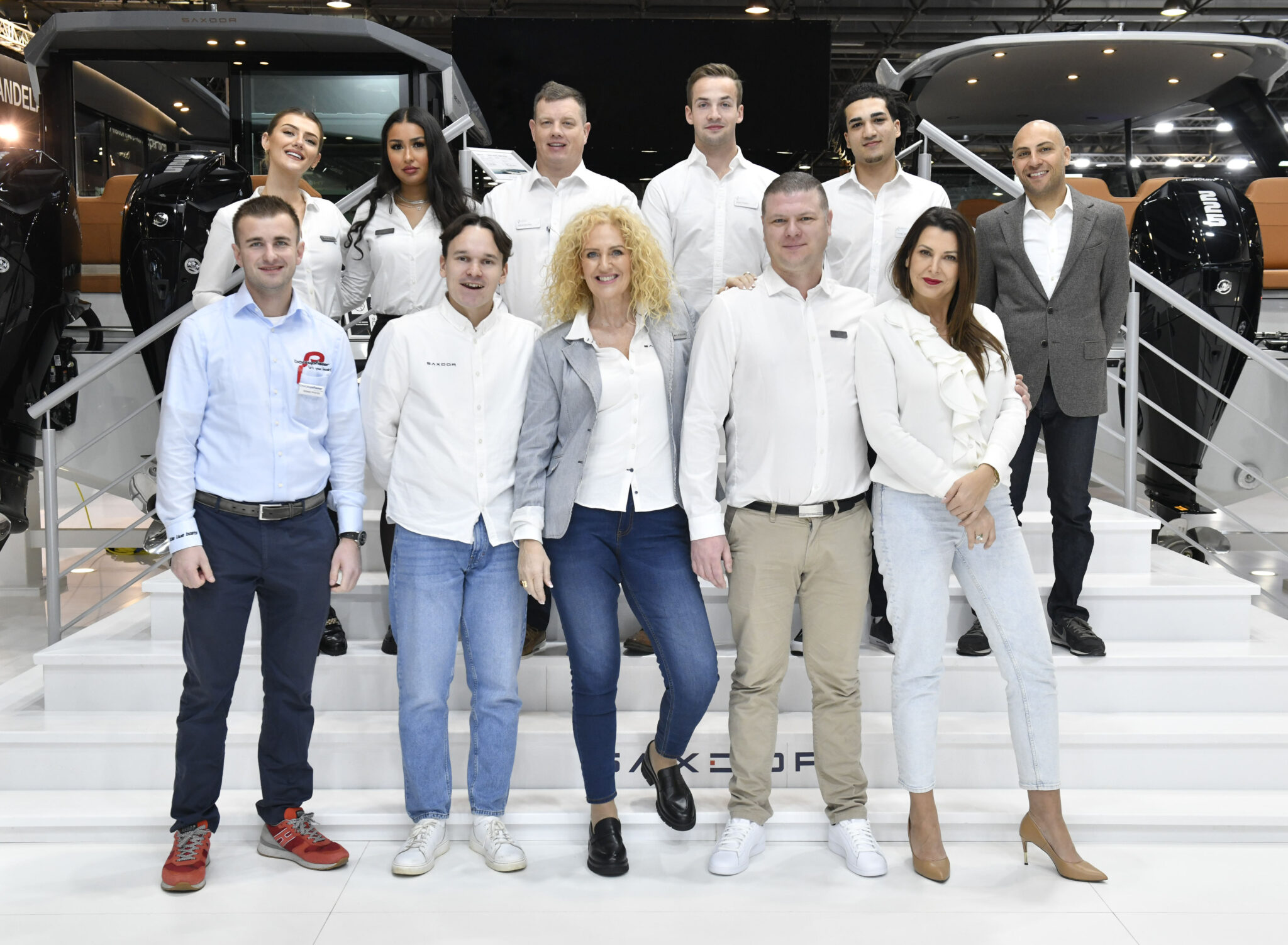 Saxdor crew in boot Dusseldorf